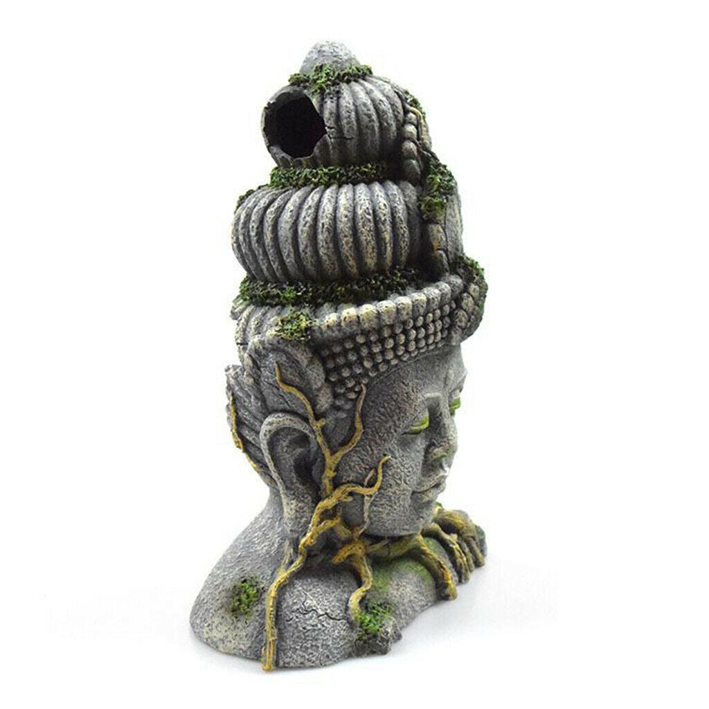 Aquarium Decoration Buddha Statue Guanyin Fish Tank Shelter Simulation Craft