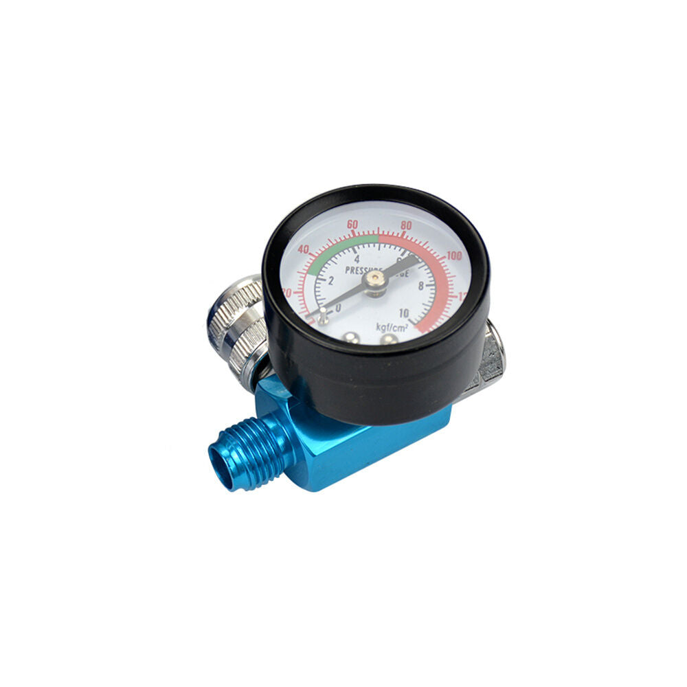 Digital Spray Paint Gun Regulator Air Pressure Gauge 1/4inch HVLP Compressor kit