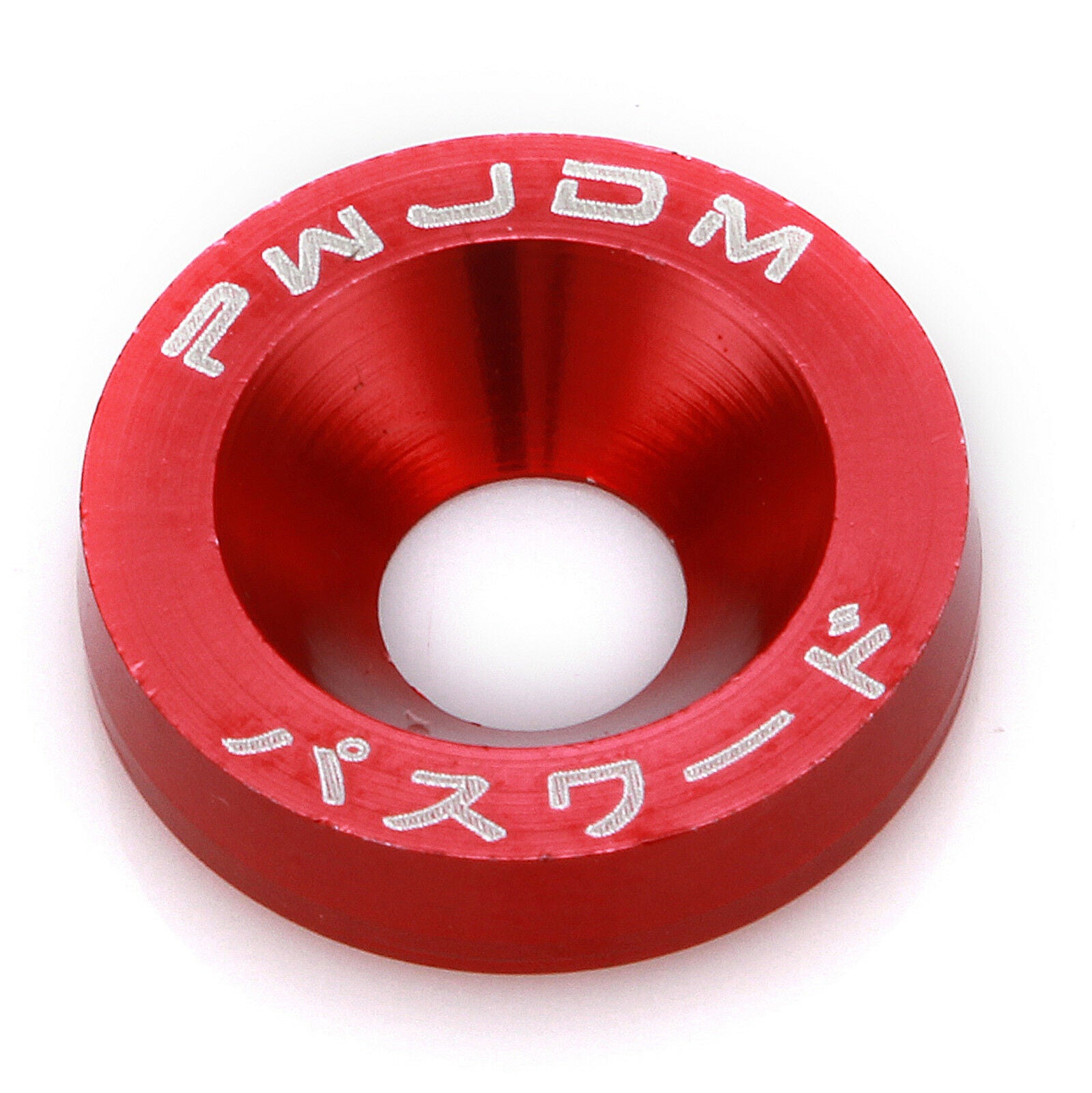20 Pcs Red Aluminum Bolts Engine Fender Bumper Washer Bay Dress Up Screw Billet
