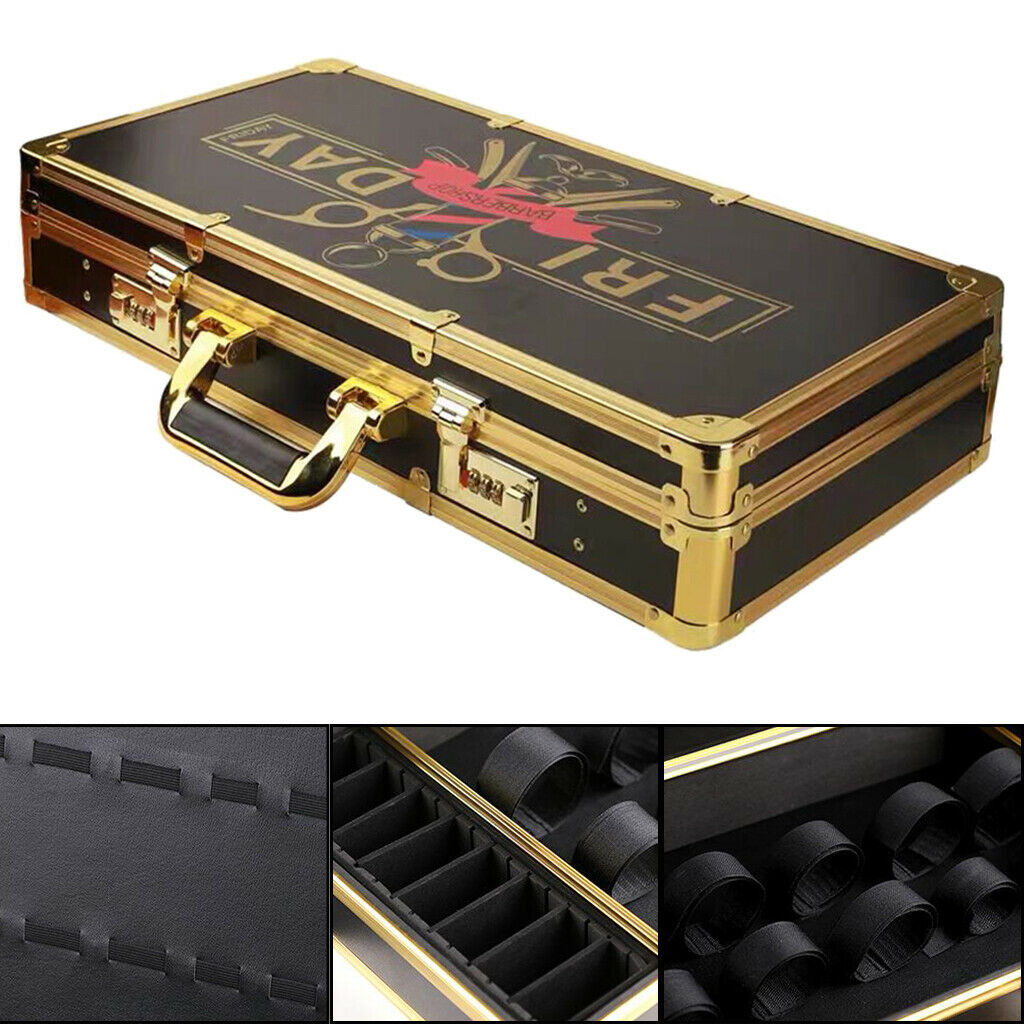 Professional Barber Carry Case, Salon Stylist Tool Box Organizer Traveling Case