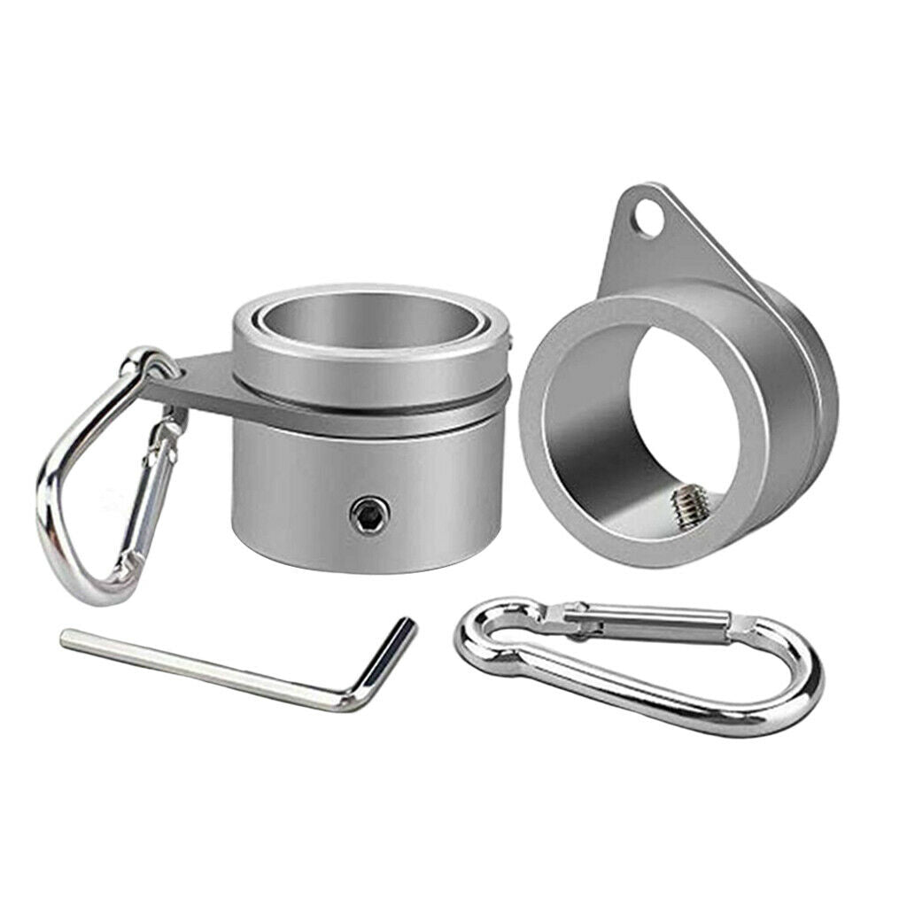 Free Flag Pole Mounting   Clip 360° Rotating Flapole Rings 2 Pcs