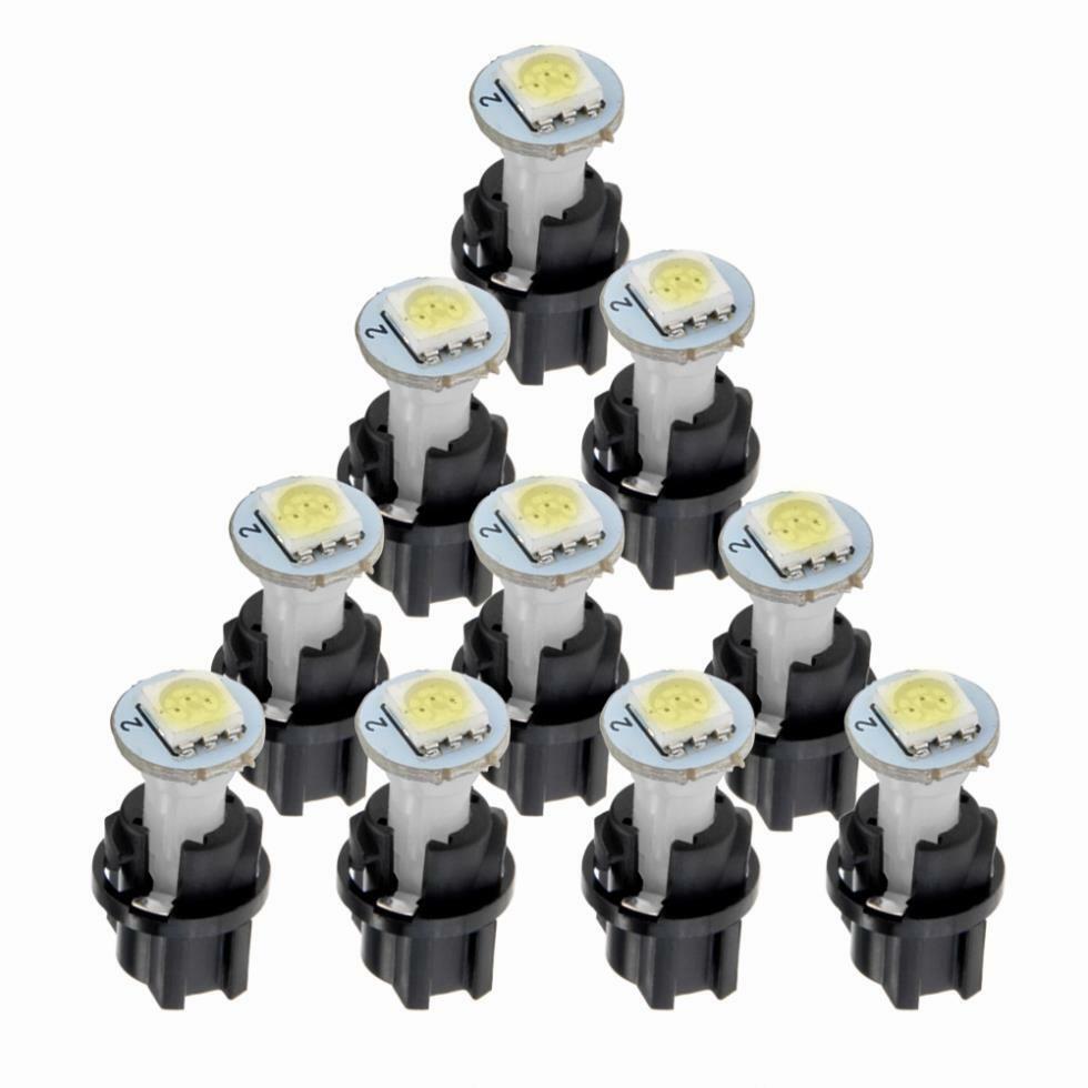 30Set Car Vehicles T5 LED Twist Socket Instrument Panel Cluster Plug Dash Lights