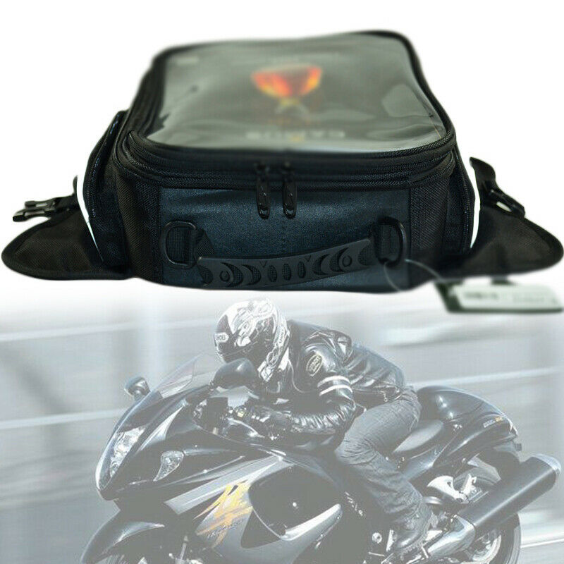 1680D Double Nylon Motorcycle Oil Fuel Tank Bag Backpack Waterproof Saddlebag