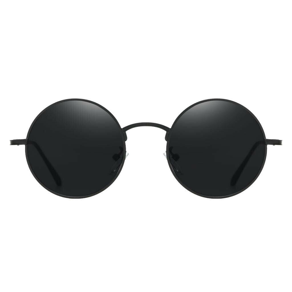 2x Men Women Chic Round Lens Sunglasses Punk Goth Shades Rave Club Costume