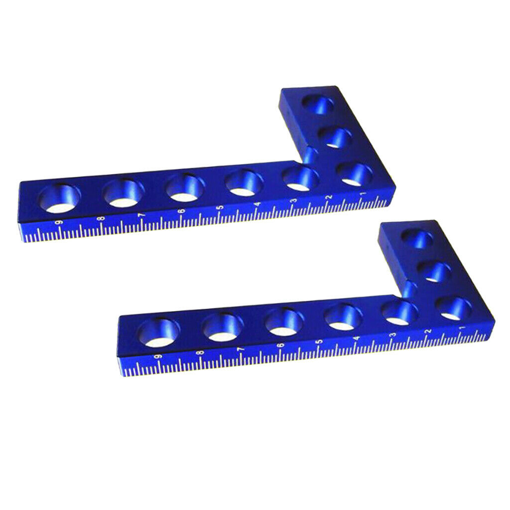 Set of 2 4inch Metal Right Angle Clamps 90Â° Metric for Picture Frame Boxes