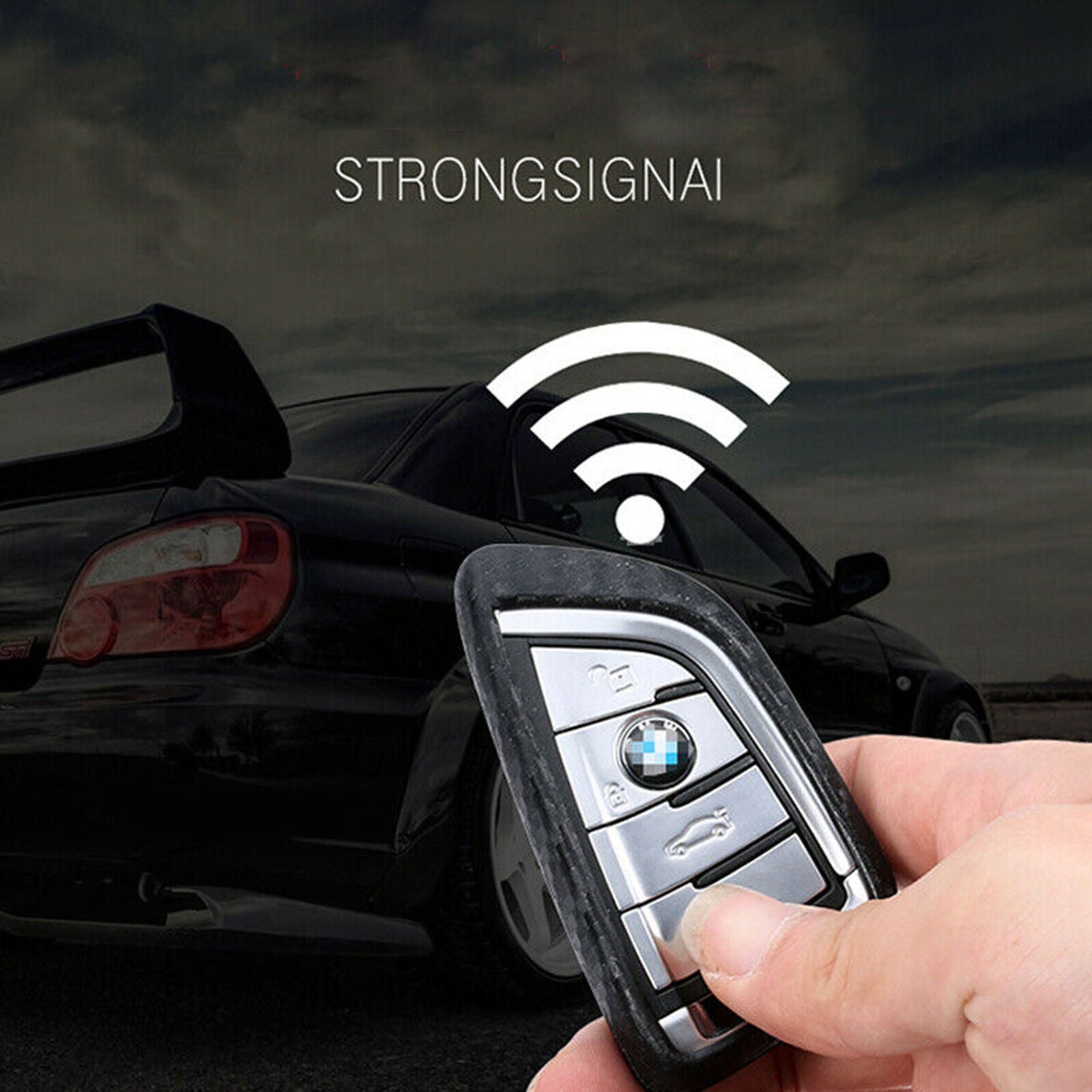 Luxury Carbon Fiber Scratch Proof Car Key Case For BMW 5 7 Series X3 X5 X6 1 Set