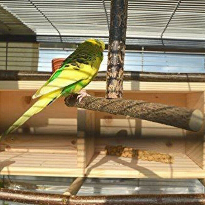 Parrot Bird Stand Bar Parrot Toys Swing Pet Bracket Wooden Rest Perches B.l8