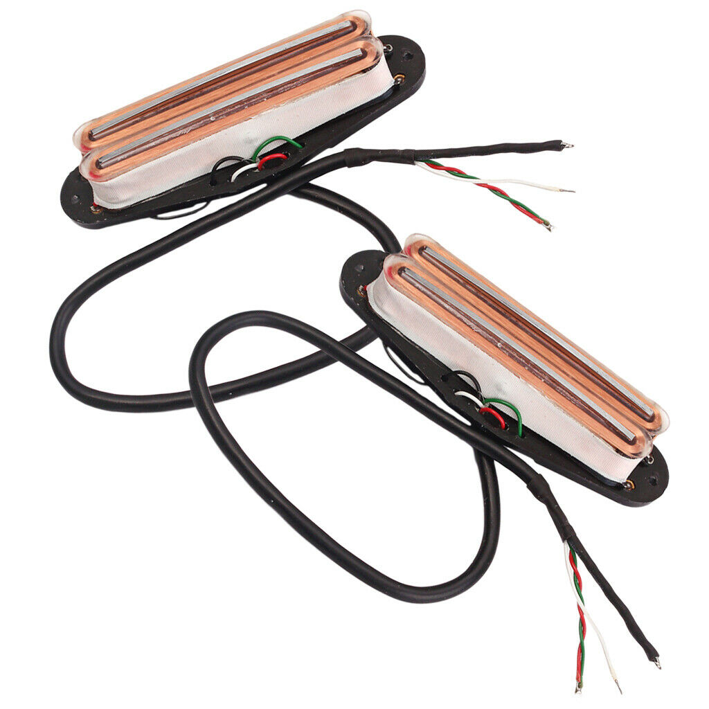 2x Double Hot Rail Pickup for Clear Guitar Parts