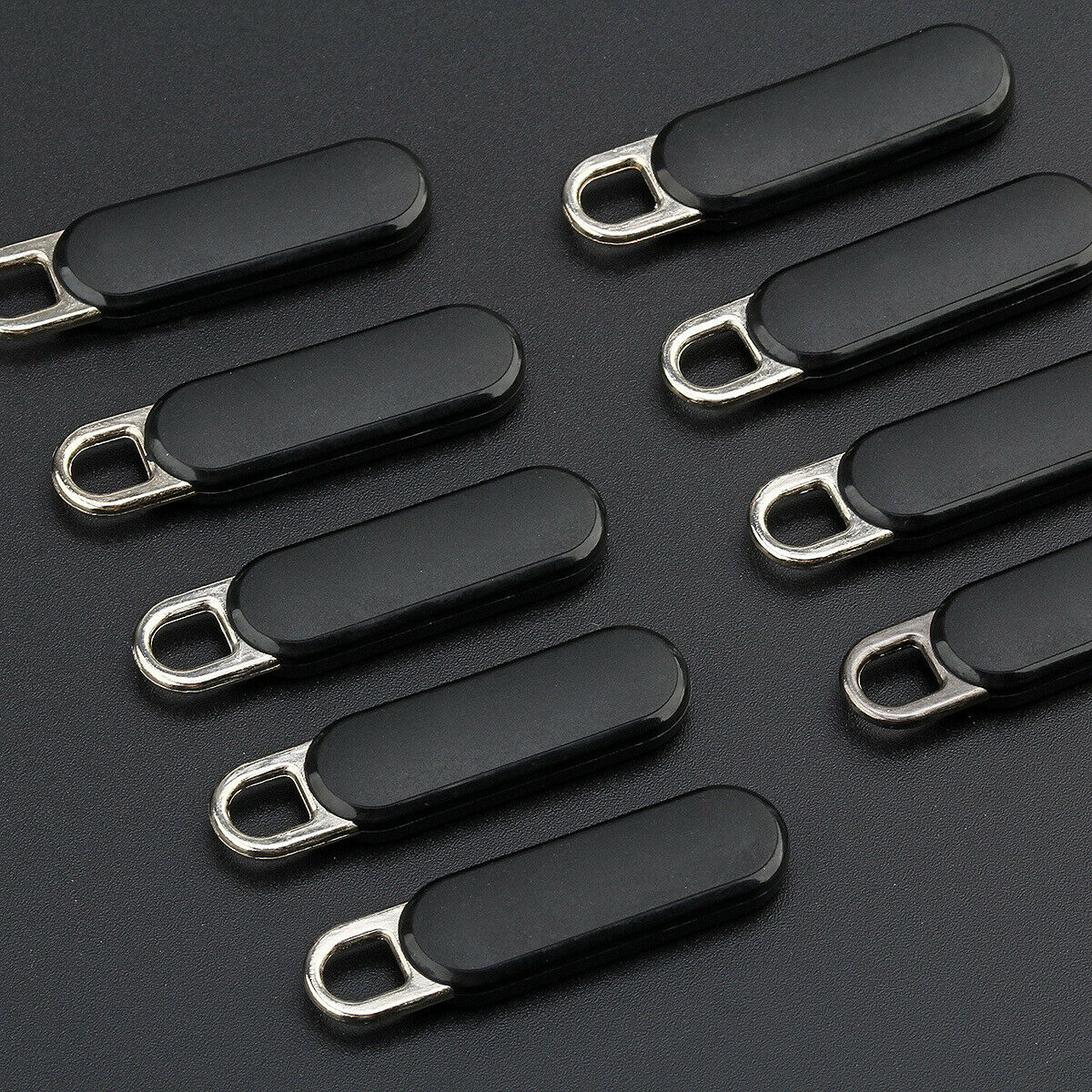 20x Zipper Pulls Sliders Plastic Zips Repair Kits for Clothes Bags Replace Tools
