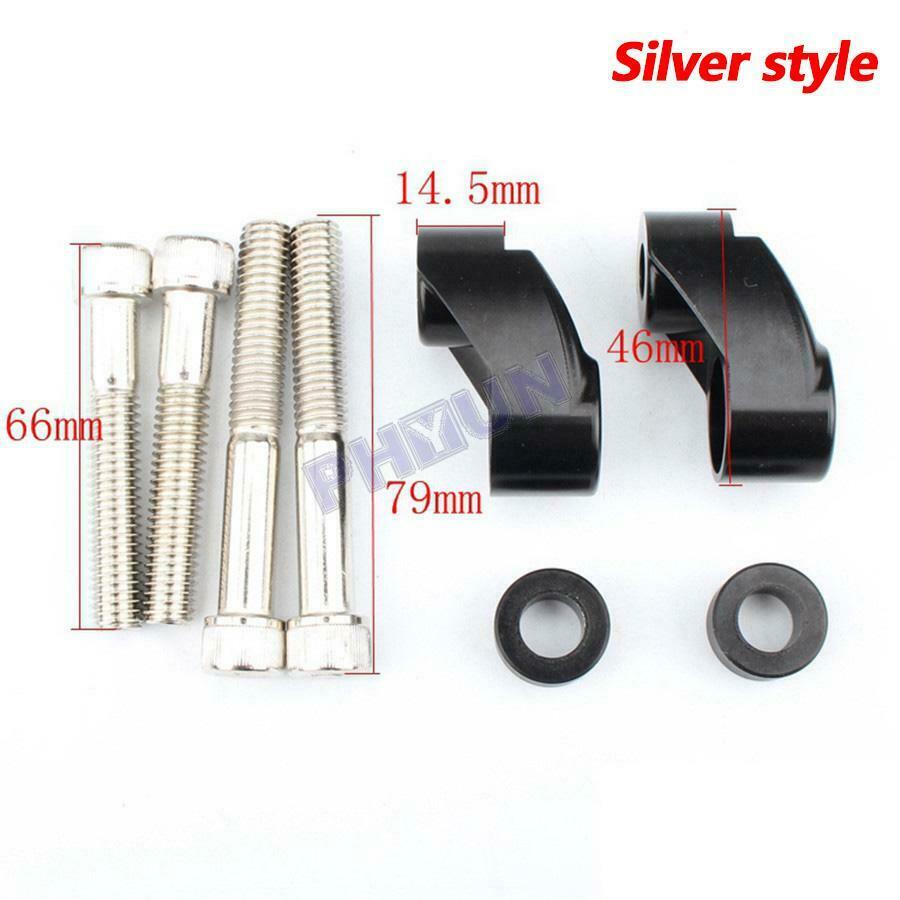 For Sportster FXR FXD Dyna XL 39 & 49mm Tubes Turn Signal Relocation Kit 1 Pair