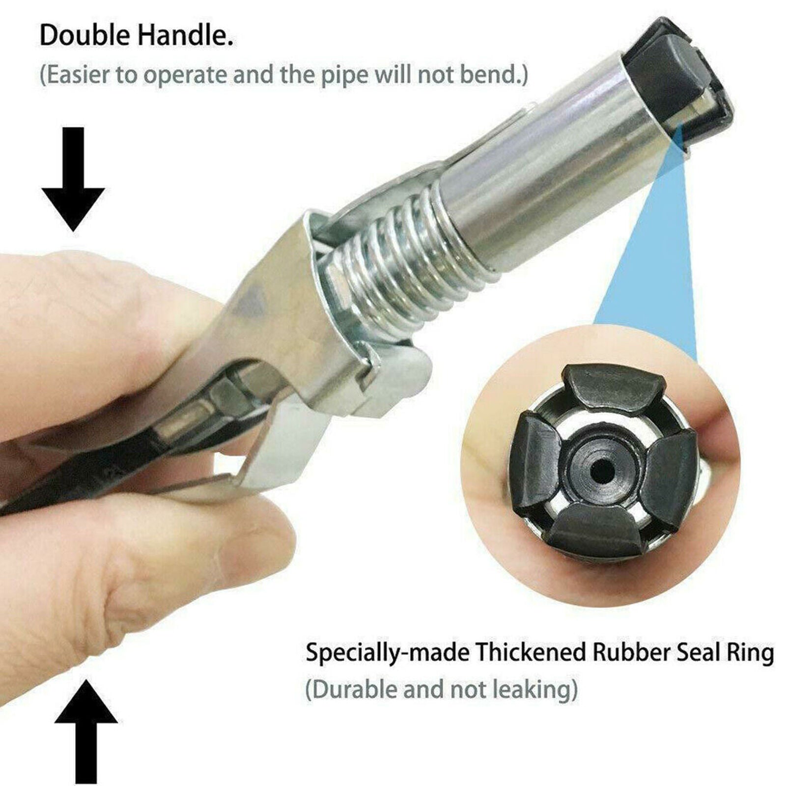 Grease Gun G Coupler Quick Release Lock On Coupling End 1/8"BSP Workshop Farm
