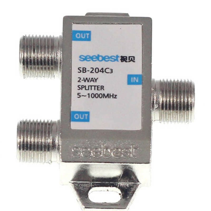 2Way Cable TV SPLITTER 5-1000MH Digital Analogue Satellite Coaxial Out Connector