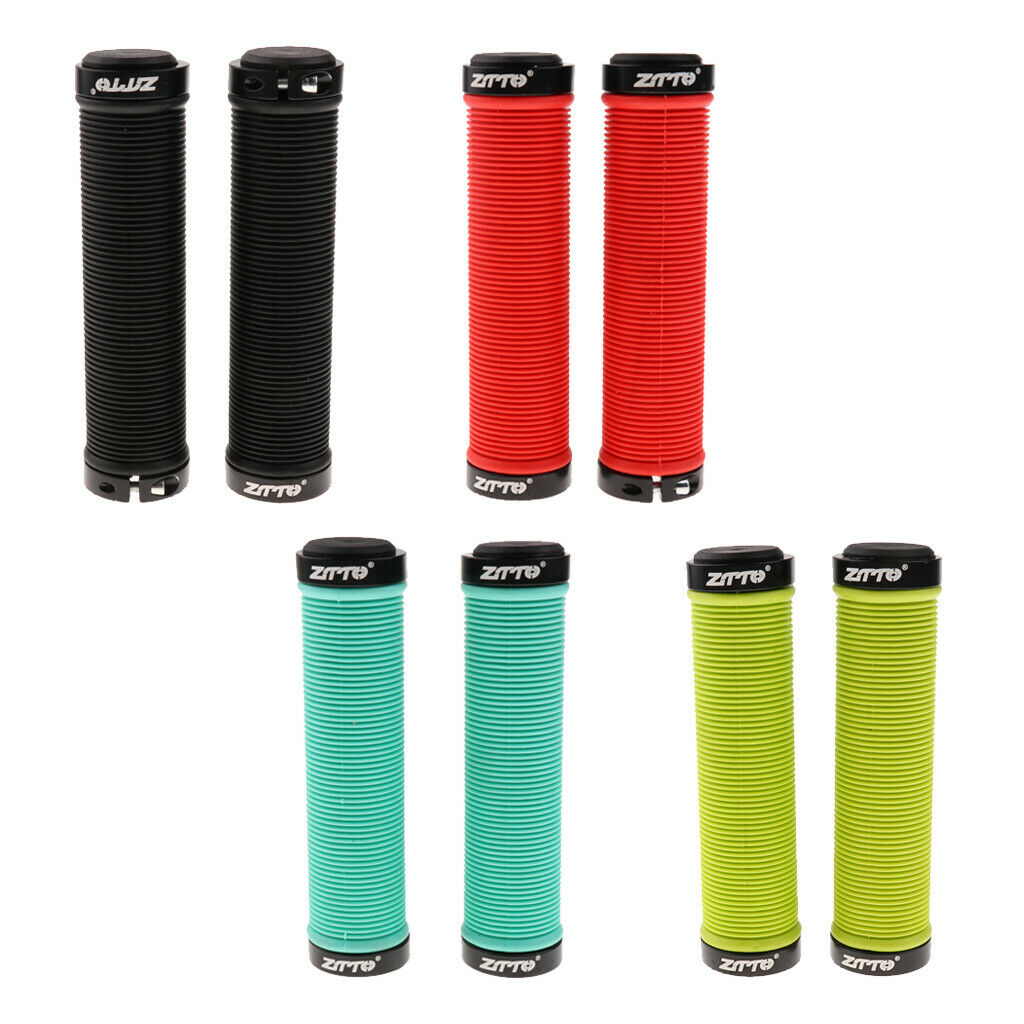 4 Pair Durable MTB Bike Handlebar Grips Lock on Ergonomics Bicycle Grips