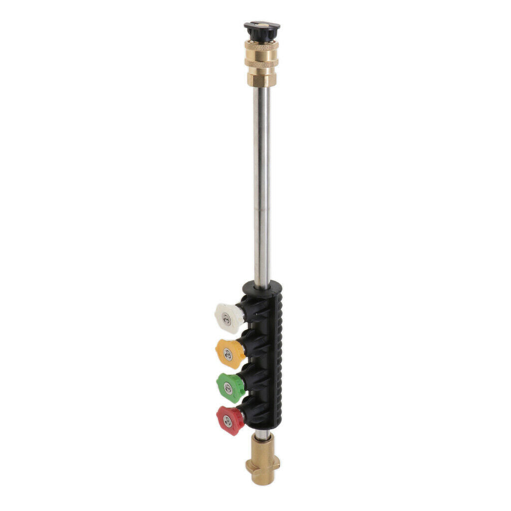 1/4 Inch Plug Power Washer Lance Metal Rod with Spray Nozzle Suitable for