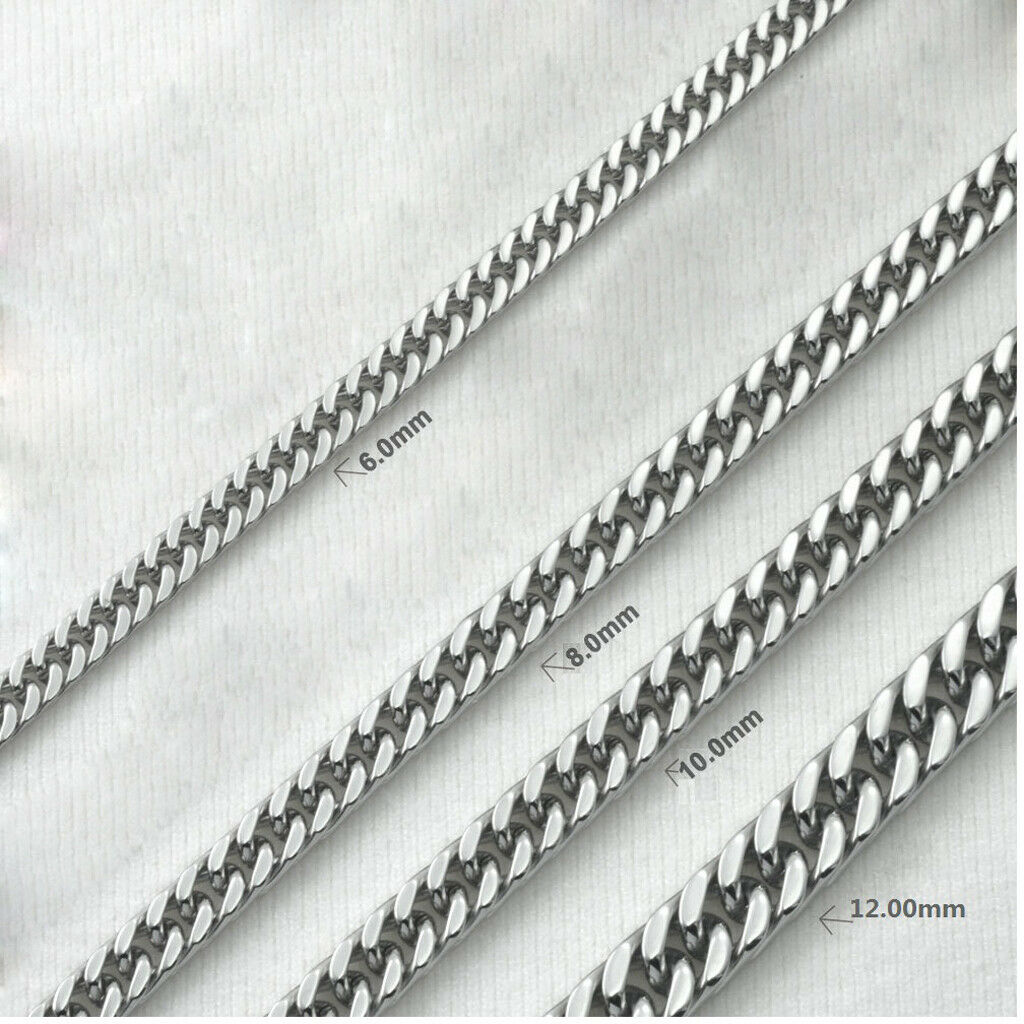 4x Casual Miami Cuban Link Chain Bracelet Teens Hip-Hop Fine Plated Bangle
