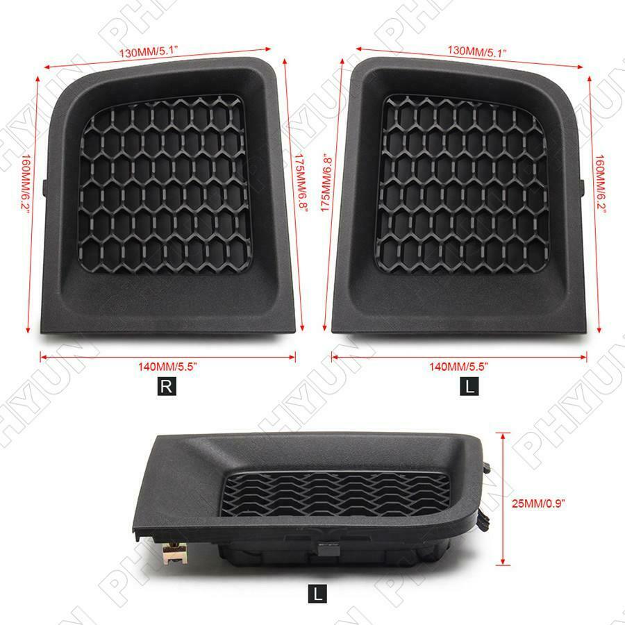 Black ABS Car Front Bumper Lower Grille Bezel Cover For Jeep Renegade 2015-2017