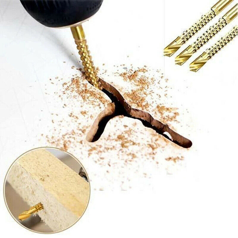 6pcs Drill Bits High Speed Steel Thread Spiral Screw Metric Composite Tap Dri TL