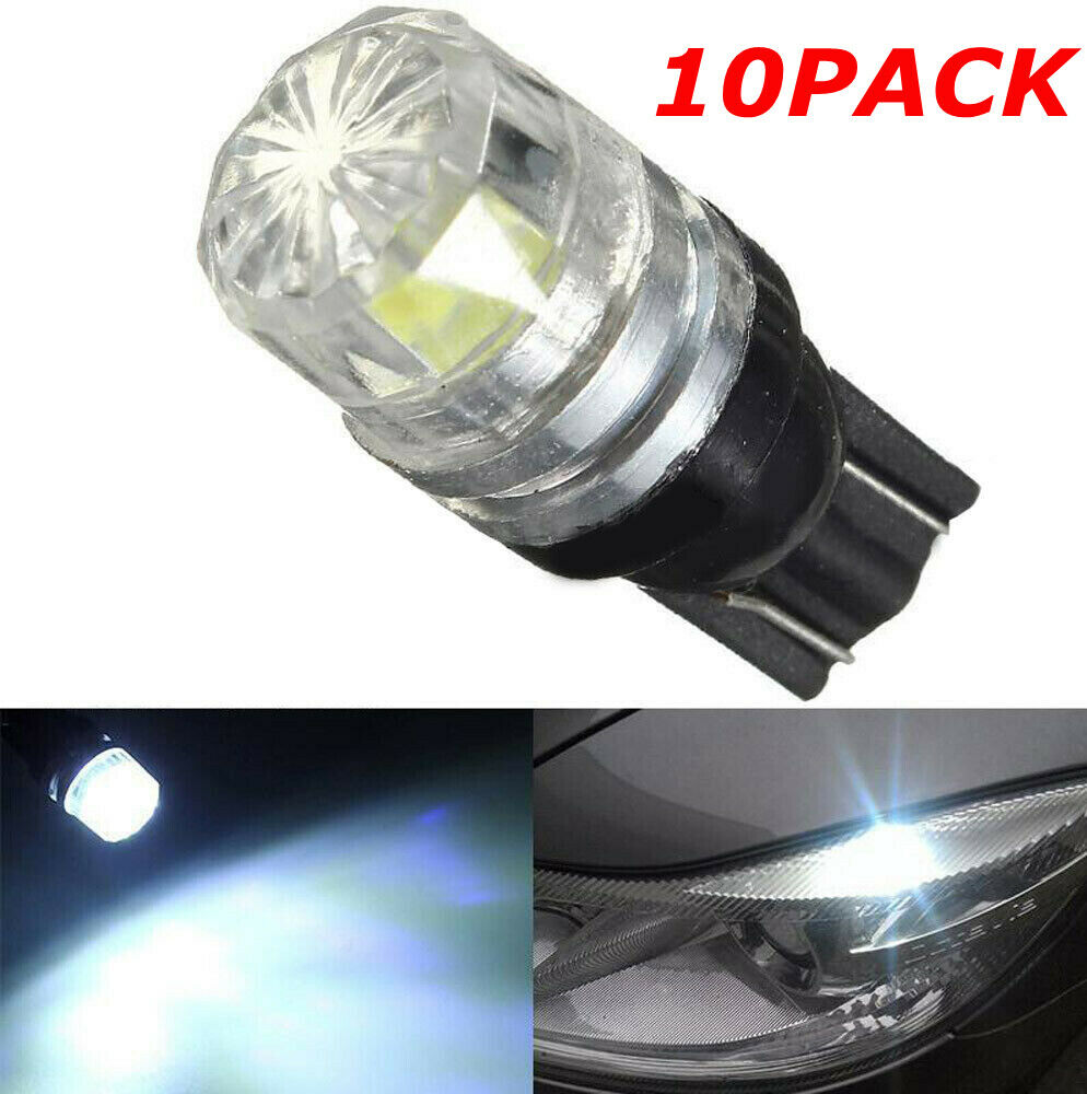 10x T10 W5W 168 194 LED COB Interior Canbus Error Free Car Side Wedge Light Bulb