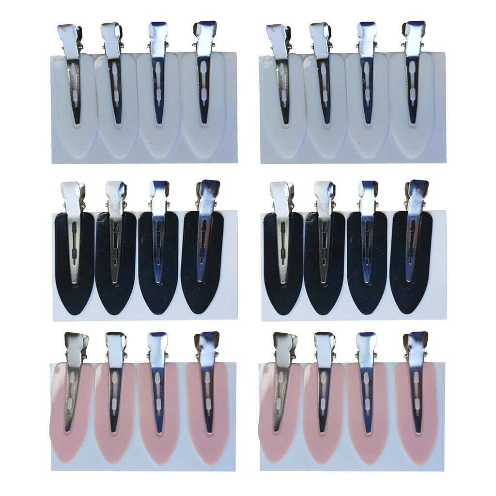 24Pcs/set lot Seamless Hair Clips Barber Bangs Clamps Barrettes for Girls