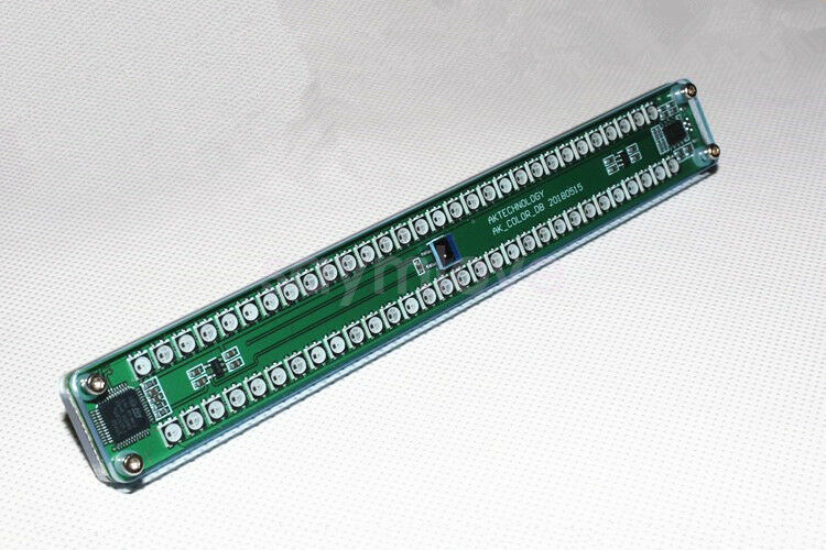 New Dual 30-bit Full Color LED Audio Level Indicator Panel VU Meter For Amplifer