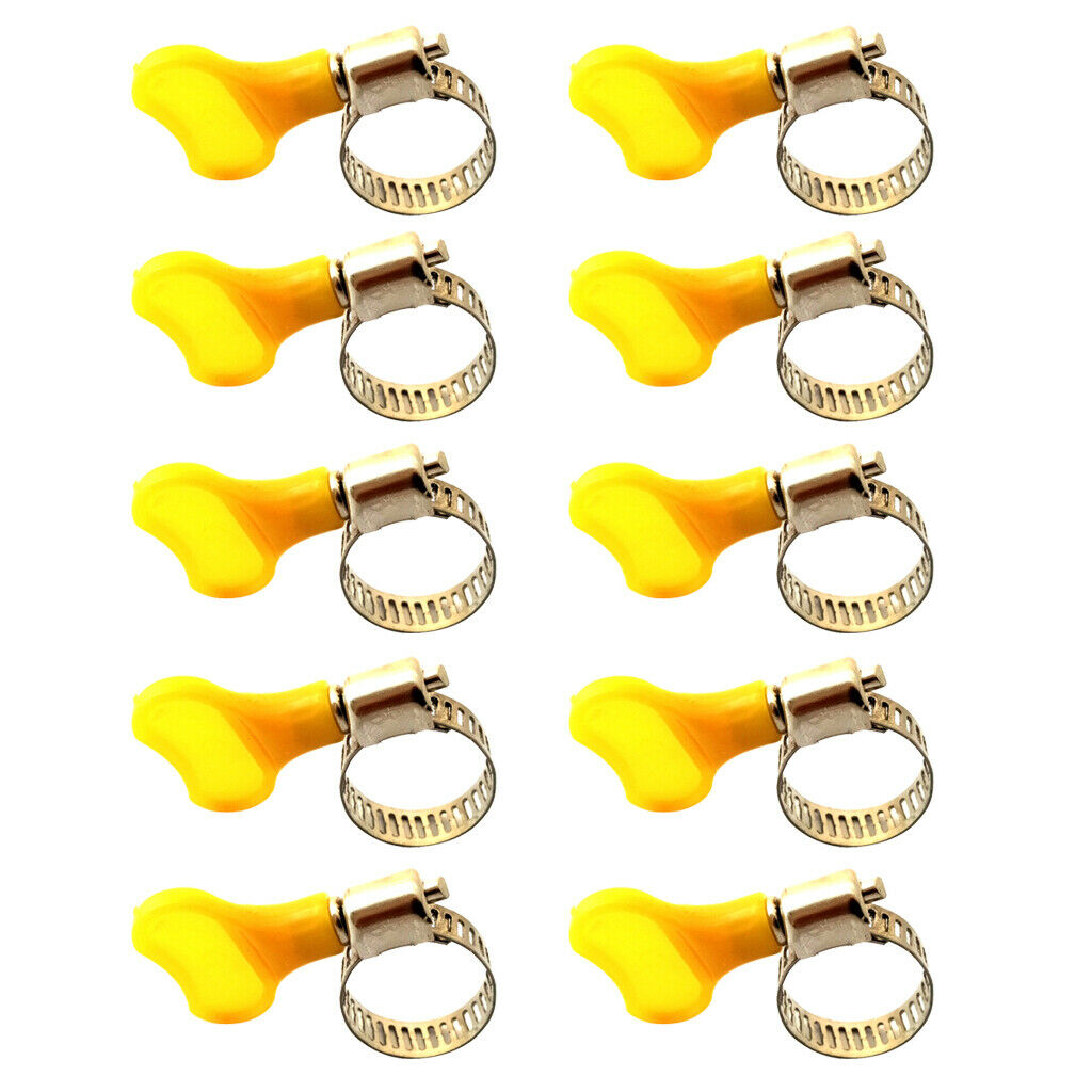 60pcs Homebrew Hose Clamp Handle Pipe Clips for Water Tube Household Tools