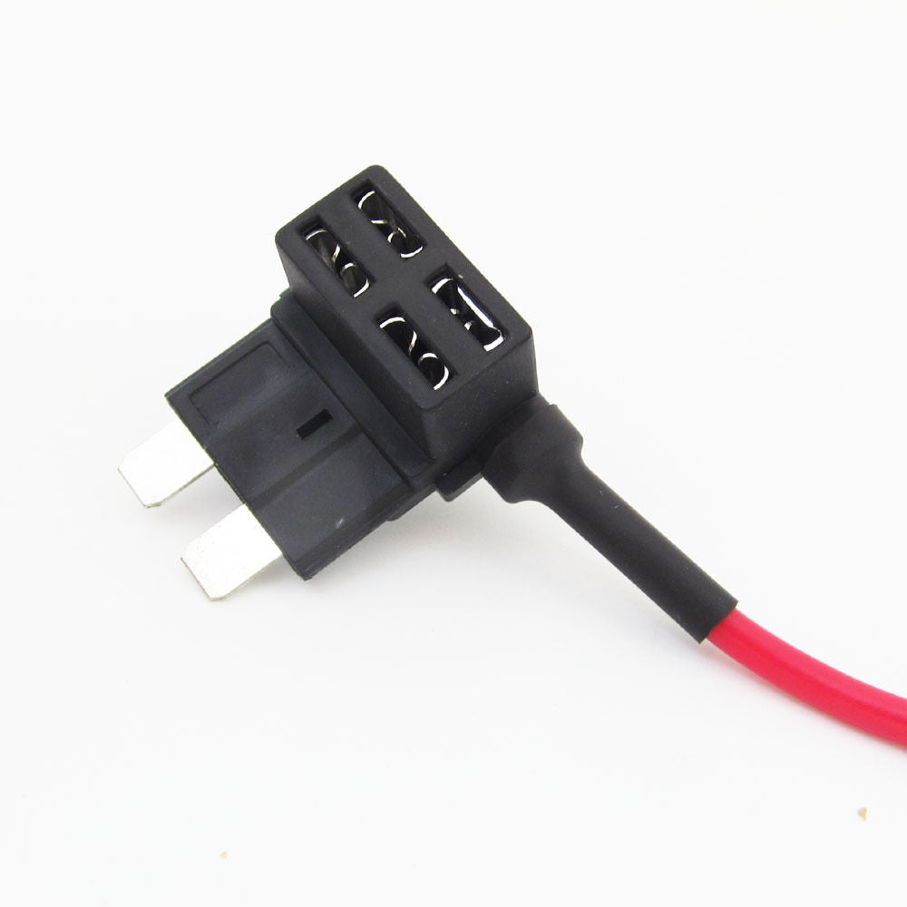 10pcs M Size Add-A-Circuit Low Profile Blade Style Car Fuse Tap Holder 16AWG 1A