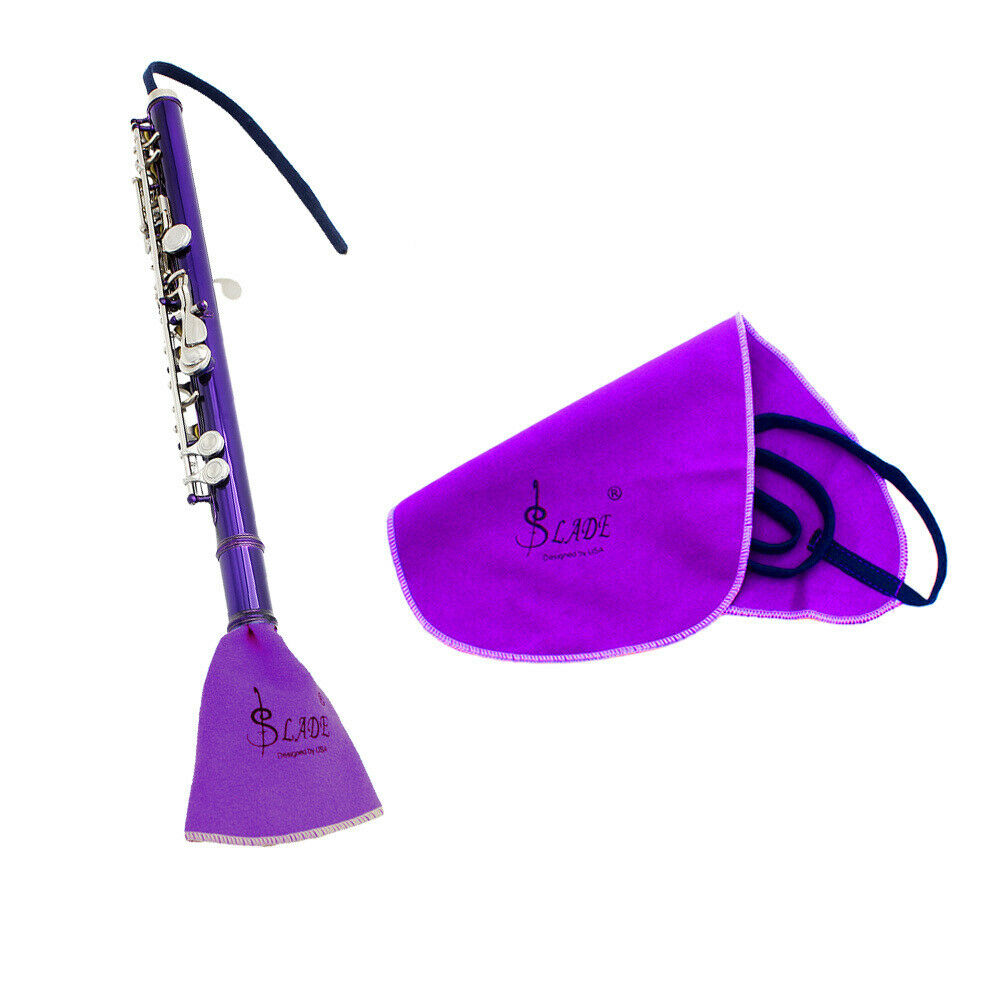 2pcs Woodwind Instruments Saxphone Clarinet Flute Pro. Cleaning Swab Cloth