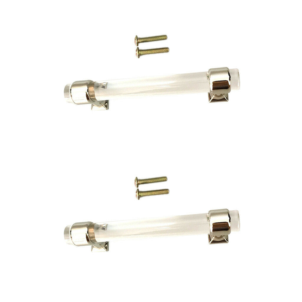 2Pcs 120mm Acrylic Door Pull Knob Drawer Cabinet Cupboard Handle Hardware