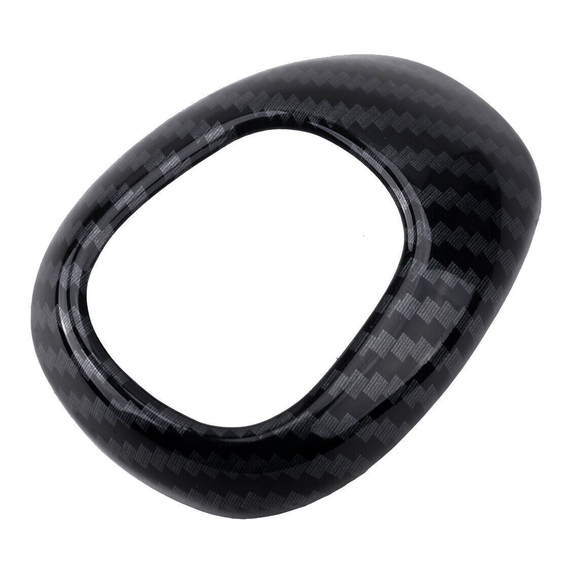 Carbon Fiber Style Gear Shift Knob Cover Fit For Chevrolet Equinox 2017-19 ABS