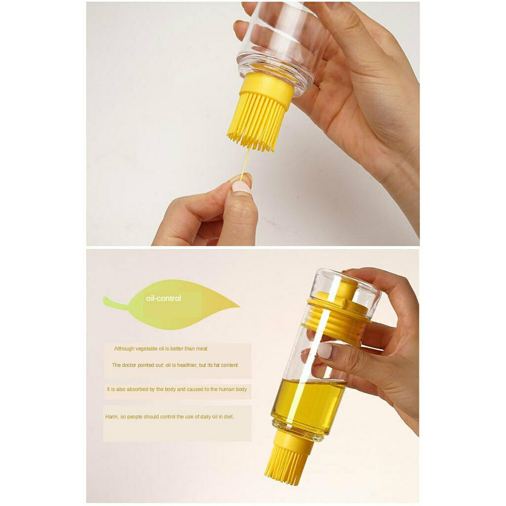 2 in 1 Basting BBQ Oil Bottle Cooking Utensils Brush Kitchen Accessories