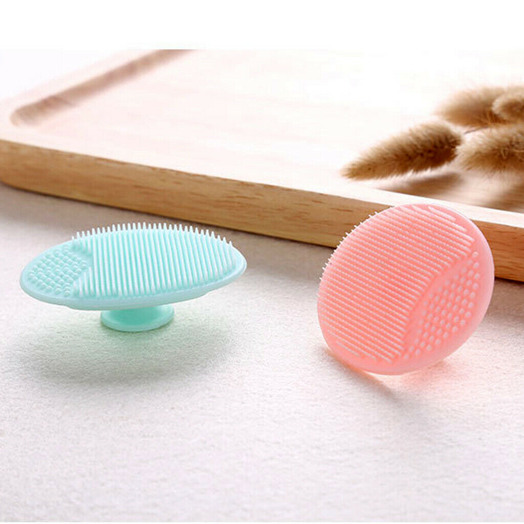 2Pcs Handheld Manual Facial Deep Cleansing Washing Brush Exfoliator Massager