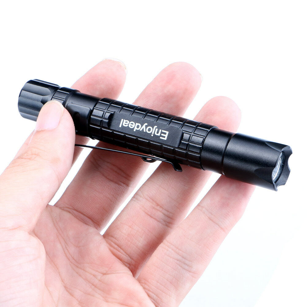 R2 LED 1000LM Flashlight Lamp Clip Mini Penlight Torch Pocket Light for Outdoor