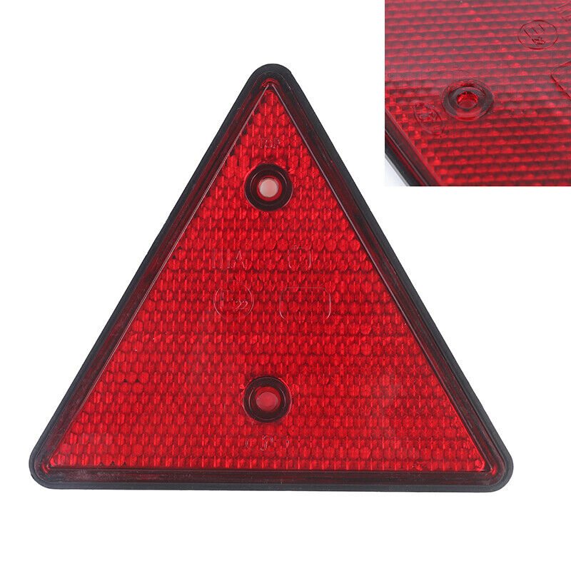 Red Rear Reflectors Triangle Reflective for Gate Posts Safety Reflectors .l8