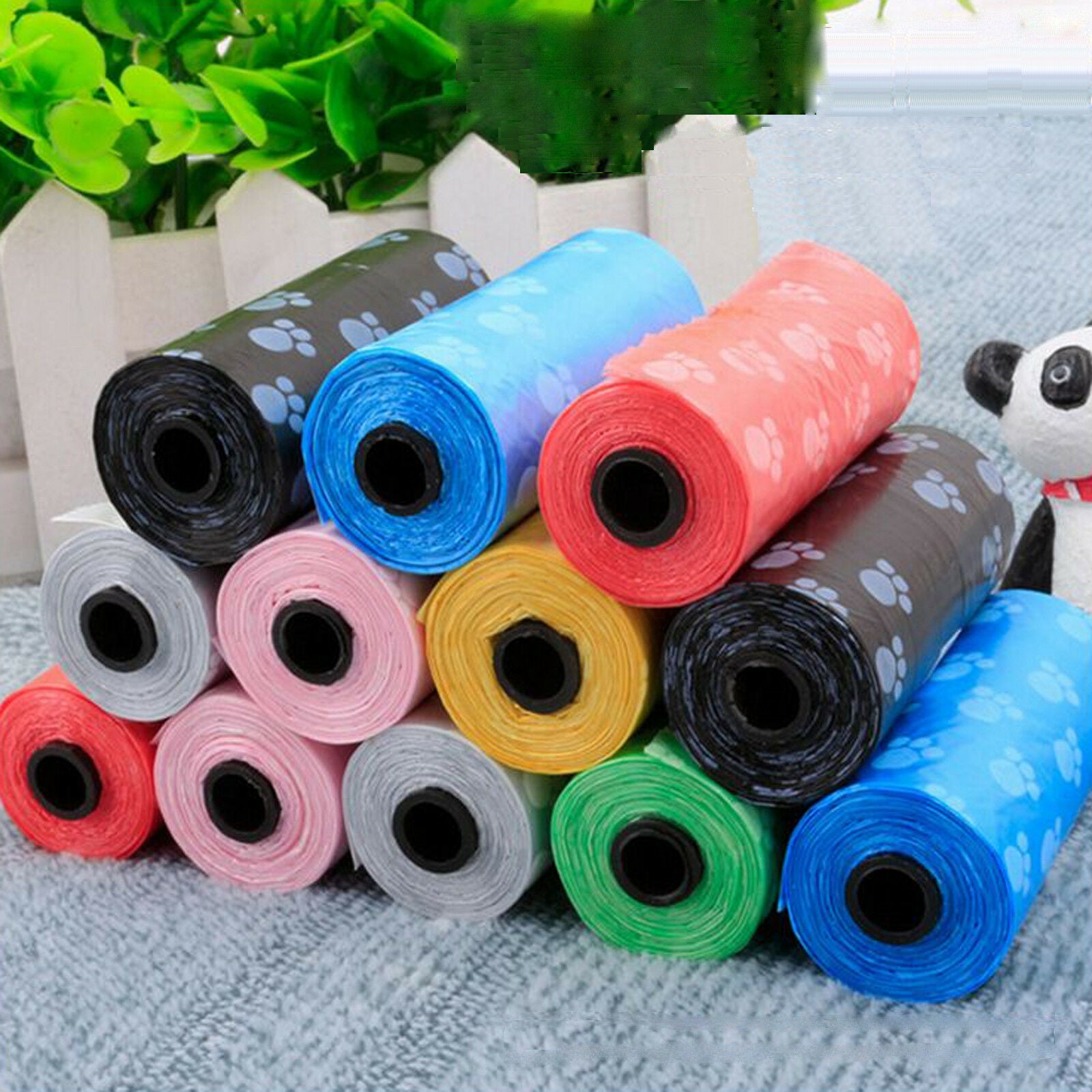 10Roll(150pcs) REFILL BAGS Pet Dog Cat Poo Poop Pooper Scooper Waste Bag Toilet