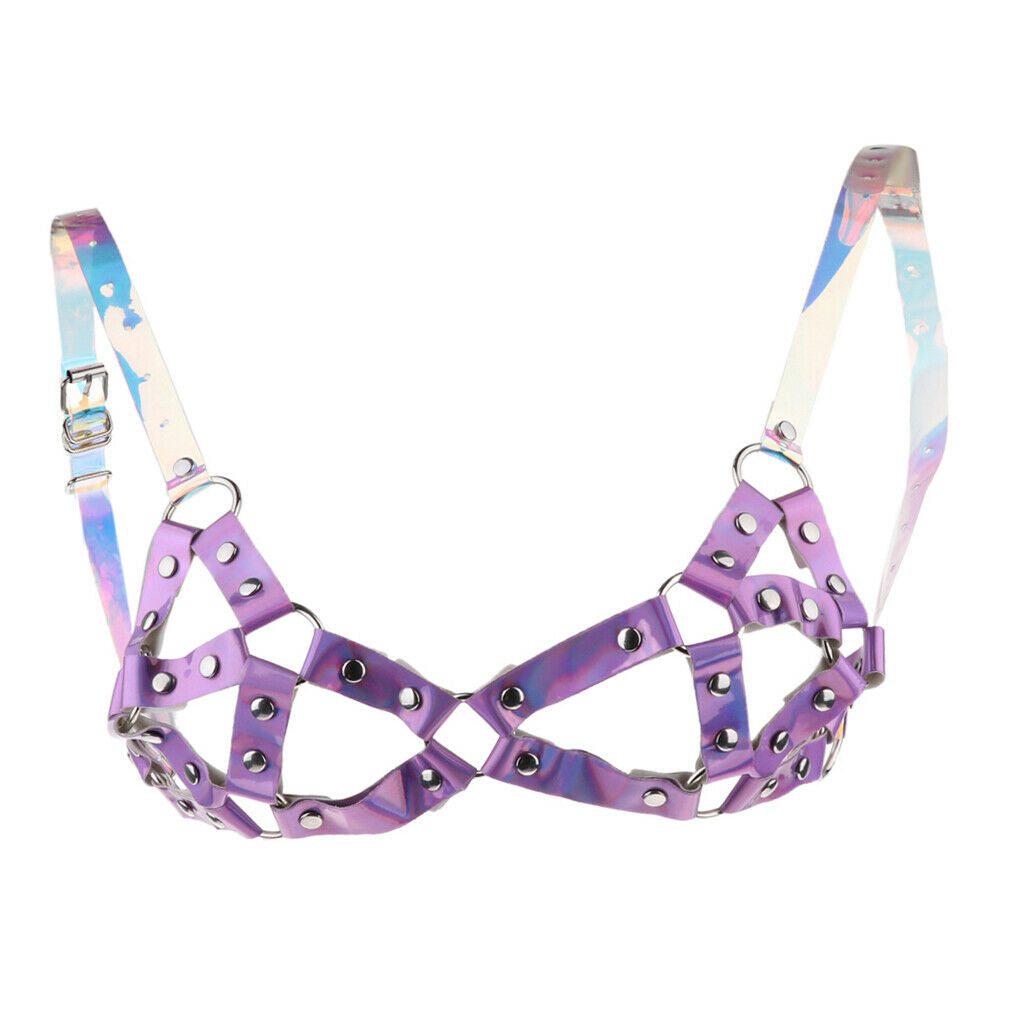 Ladies Harness Straps Harness Brassiere, Gothic Punk Halloween Costumes -