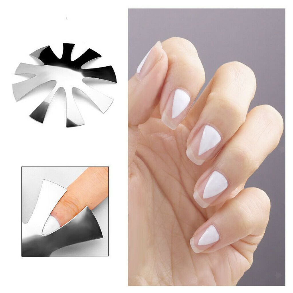 Easy French Nail Cutter Line Edge Trimmer Concave/V Shaped for UV Gel Tool