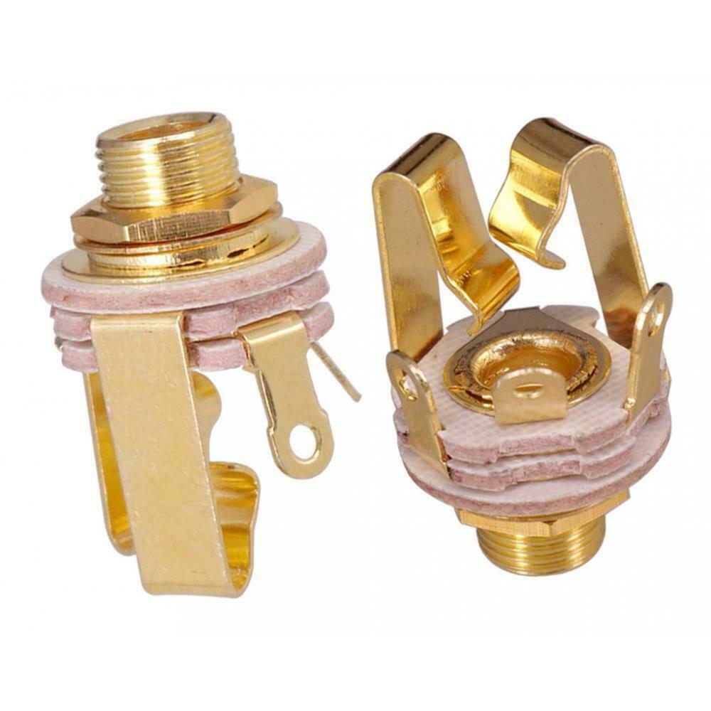 Lots 2 1/4" Mono Plug Input for Electric Active Pickup Plug Output 6.35mm