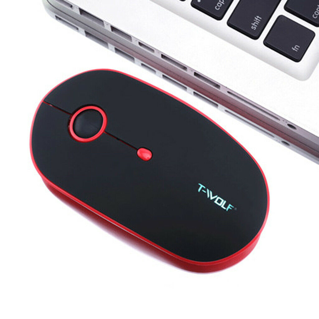 Rechargeable Gaming Wireless USB Mouse 1600DPI 3Buttons Colorful LED for PC