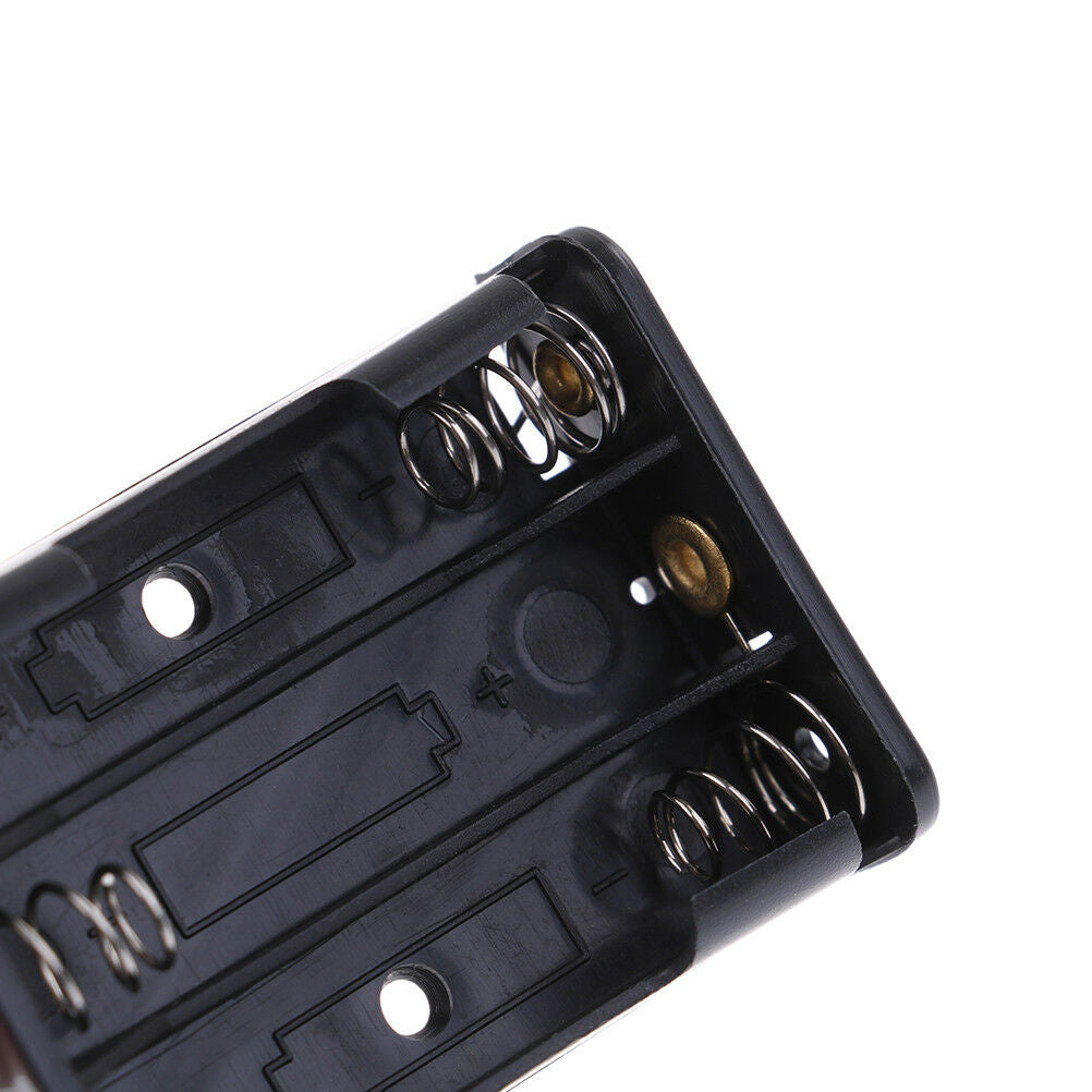 2 Pcs black plastic battery holder case wired for 3 x AAA 4.5v with lead .l8