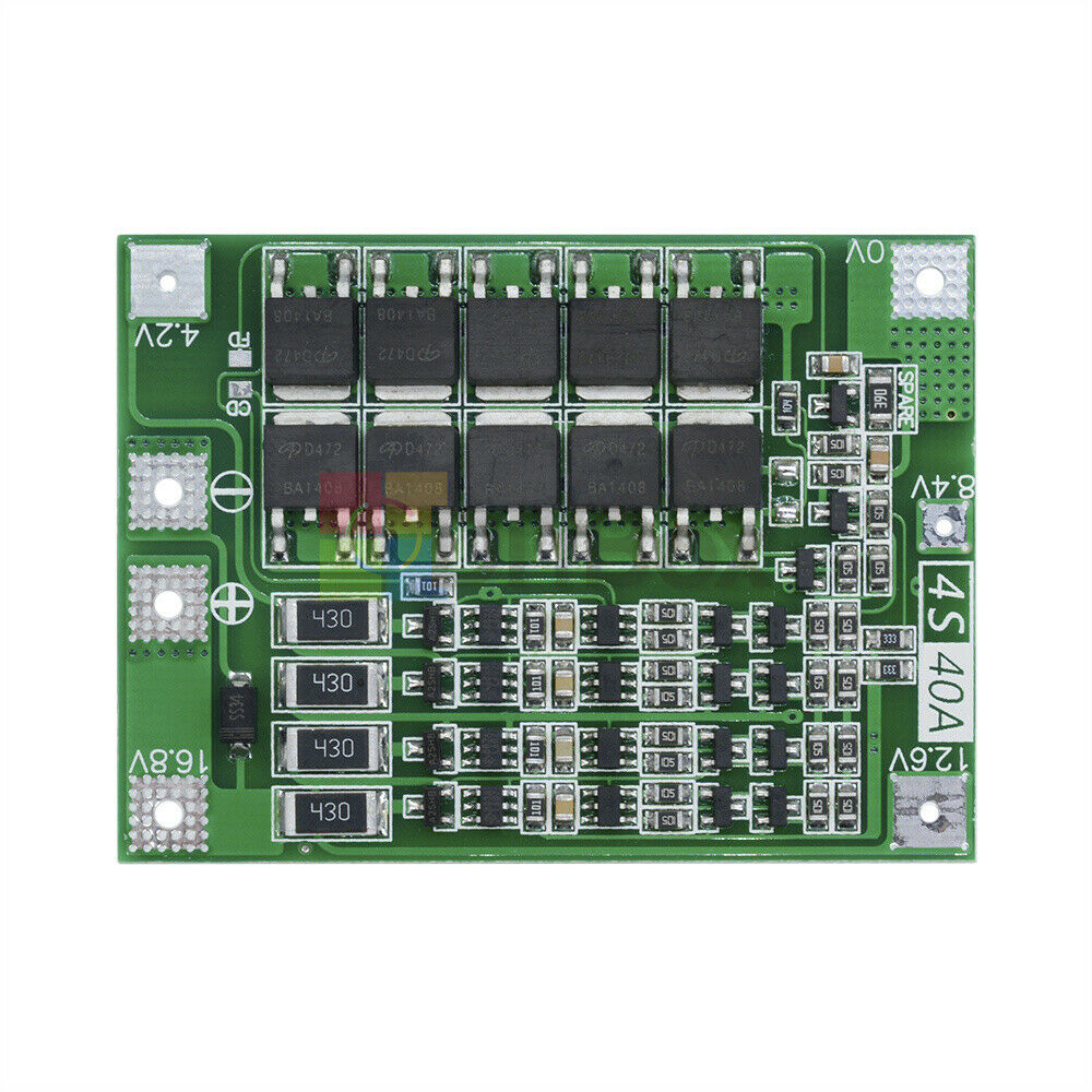 4S 40A Li-ion Lithium Battery 18650 Charger BMS Protection Board Balanced Module