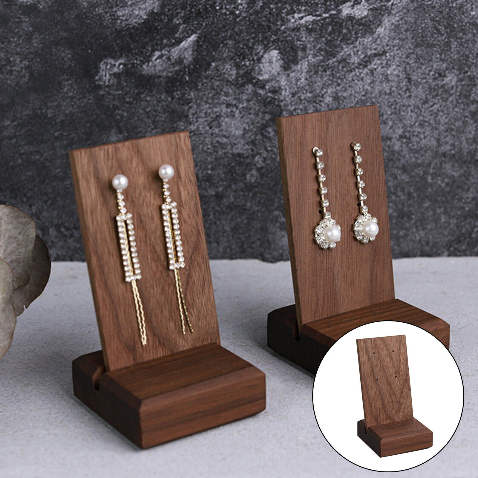 Jewelry Display Stand for Rings Bracelets Pendant Selling Women Girls Brown