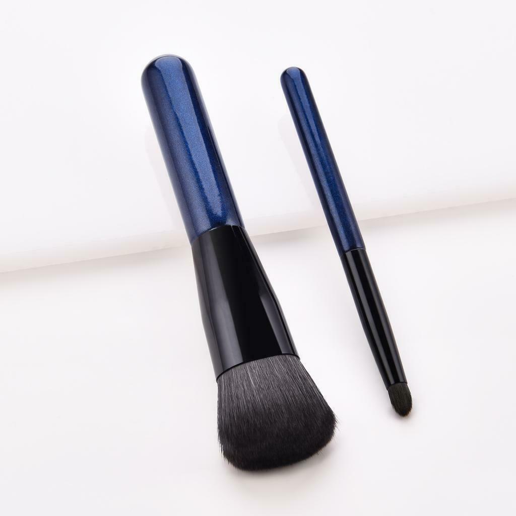 2 Pieces Professional Makeup Brushes, Premium Synthetic Kabuki Foundation
