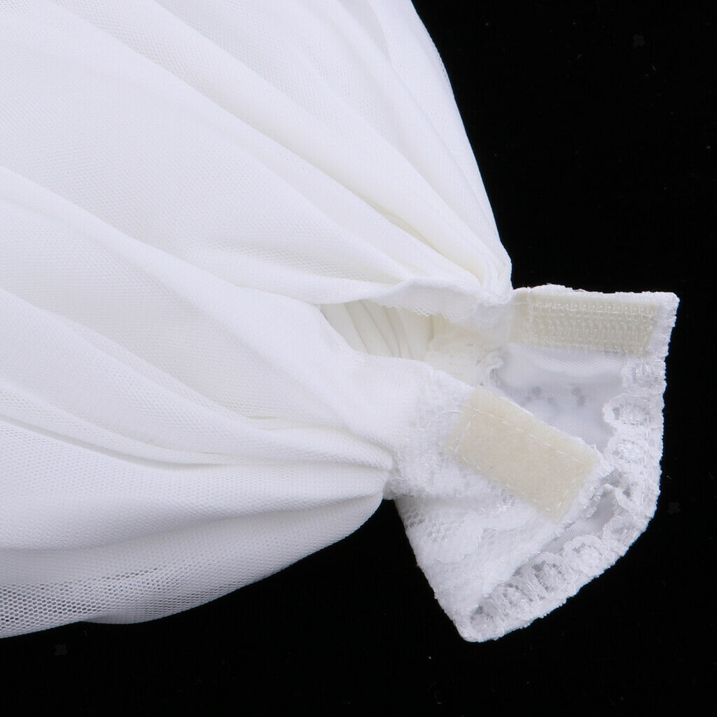 Luxury Wedding Dress Layer  Strapless A-line Bridal Gowns Veil  For 1/6