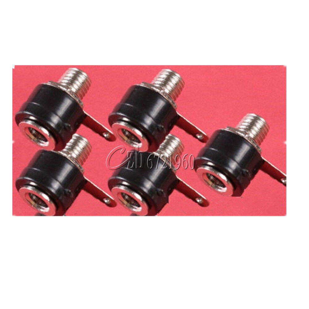 4PCS JS-910B Short Red Black 4mm Banana Female Jack Terminal for Speaker Audio