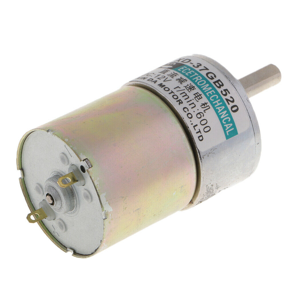 Brushed Geared Motor DC12V 10W 600RPM CW/CCW Gear Motor Electric Motor