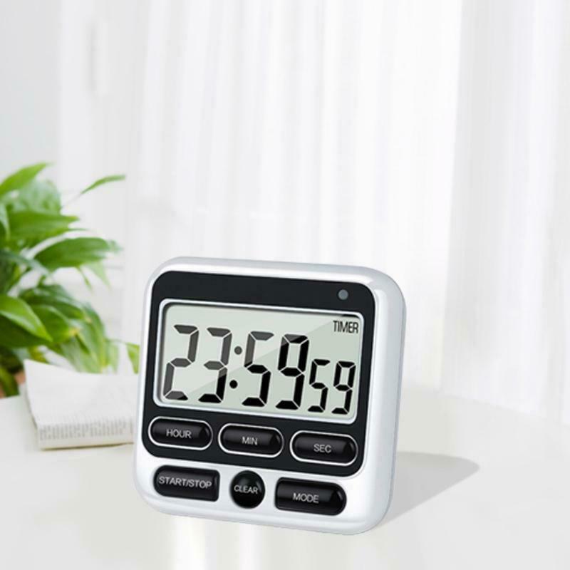 Large Screen Digital Kitchen Timer Countdown Loud Time Management Alarm Clock