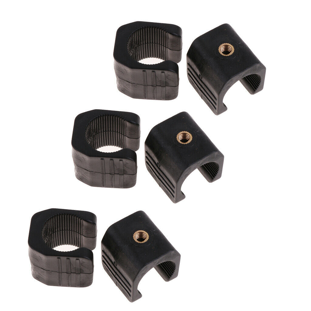 6x Flashlight Light Lamp Torch Clip Holder Bike Lighting Parts