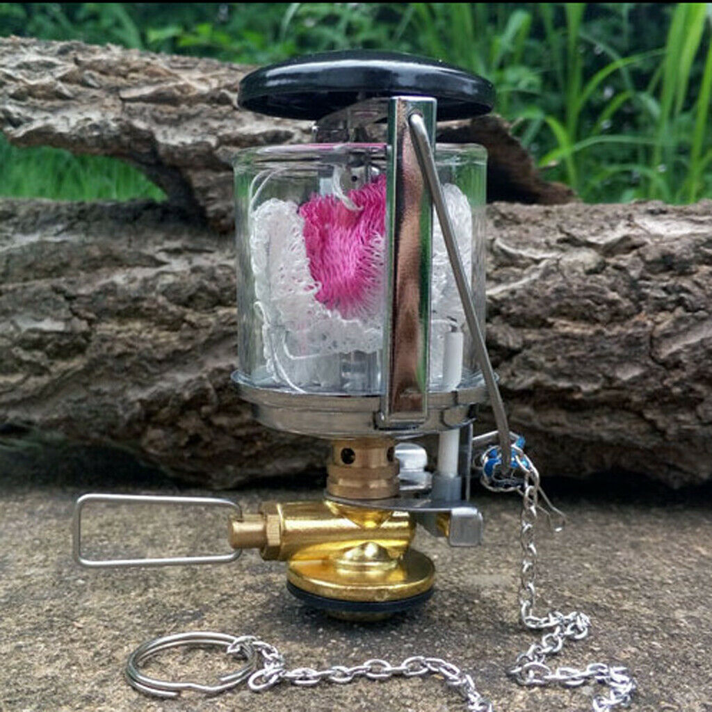 Gas Lantern Portable Fuel Lamp Outdoor Mantles Butane Hanging 80LUX Torch