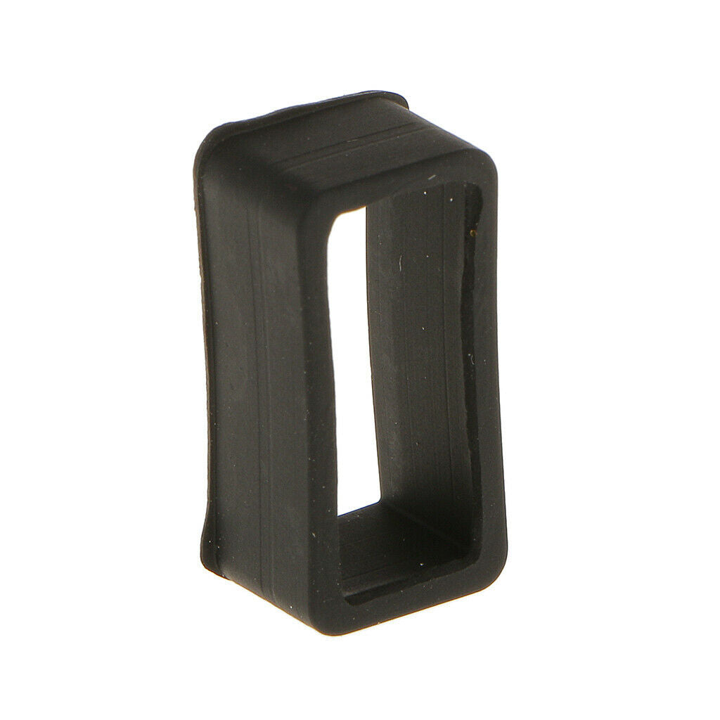 10Pcs Black Rubber Replacement Keeper Loops  Strap End Holder 18mm