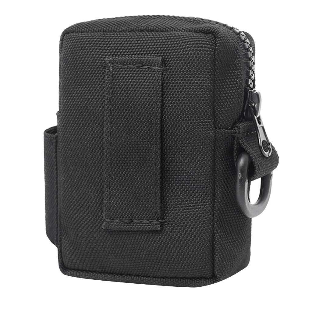 2Pcs Outdoor Compact Molle Belt Pouch Utility Pouch Accessory Bags - Black
